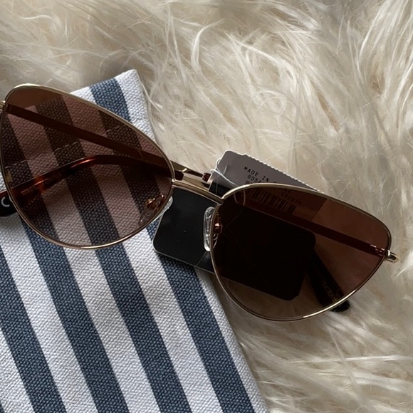 JCREW METAL CAT-EYE SUNGLASSES NWT - Picture 8 of 11